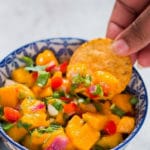 Fresh mango salsa recipe - perfect summer dip and spread