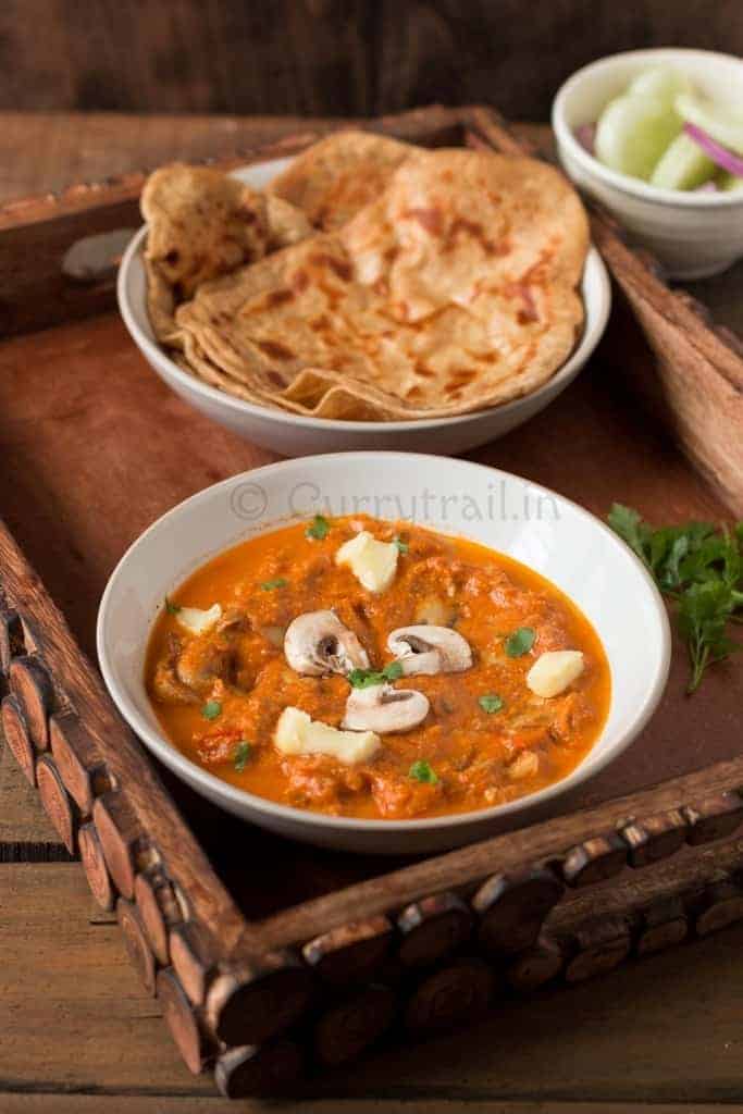 Mushroom Butter Masala Featured Photo