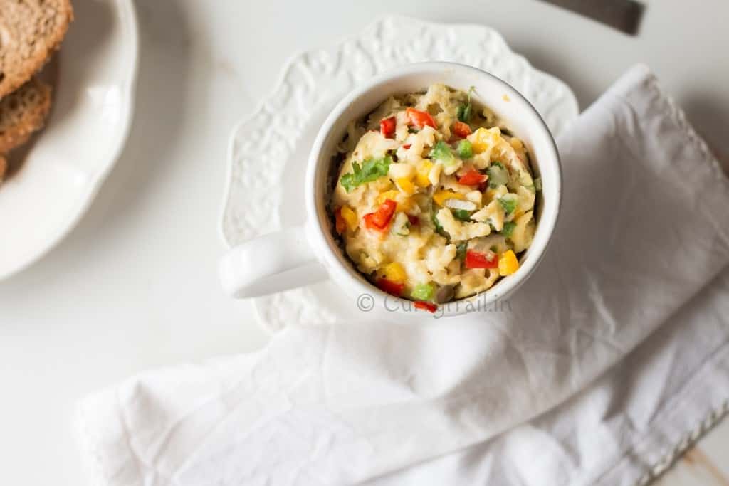 Egg Omlette in a mug