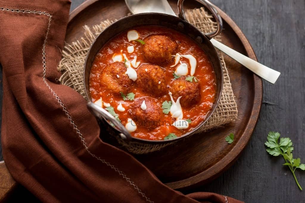 Cauliflower paneer kofta curry