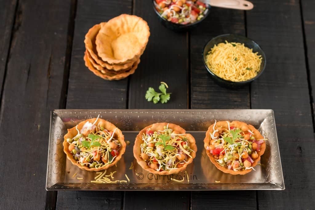 Homemade Canape Papdi Chaat