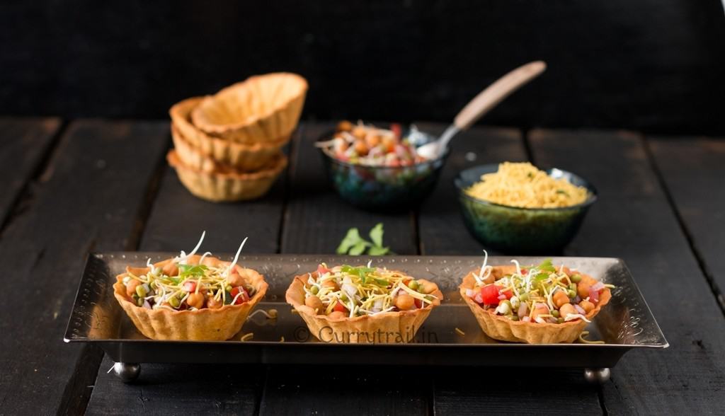 Homemade Canape Papdi Chaat