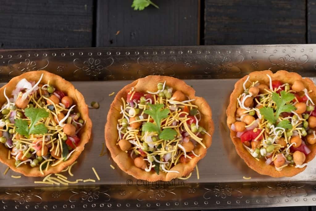 Homemade Canape Papdi Chaat
