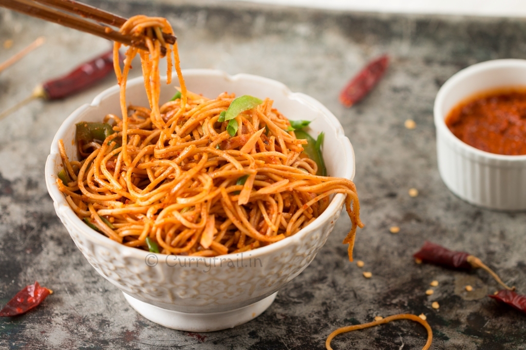 Spicy Schezwan Noodles