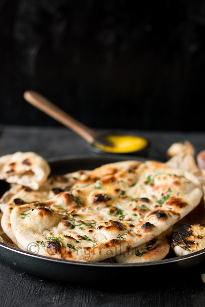 Garlic Naan with Yeast