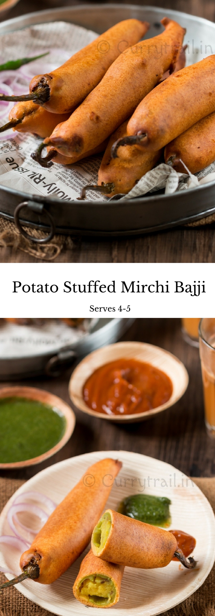 Potato Stuffed Mirchi Bajji