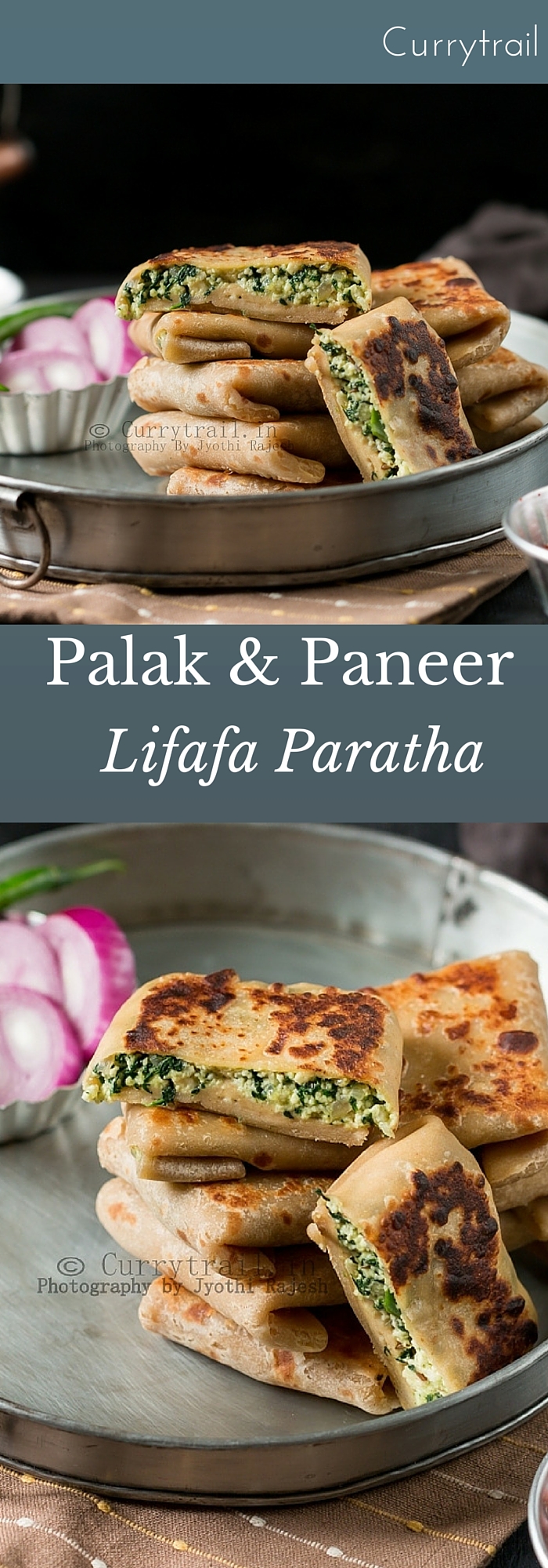 palak paneer lifafa paratha