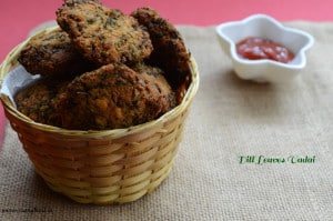 Dill Leaves Masala Vadai