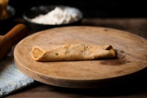 Left over dal paratha
