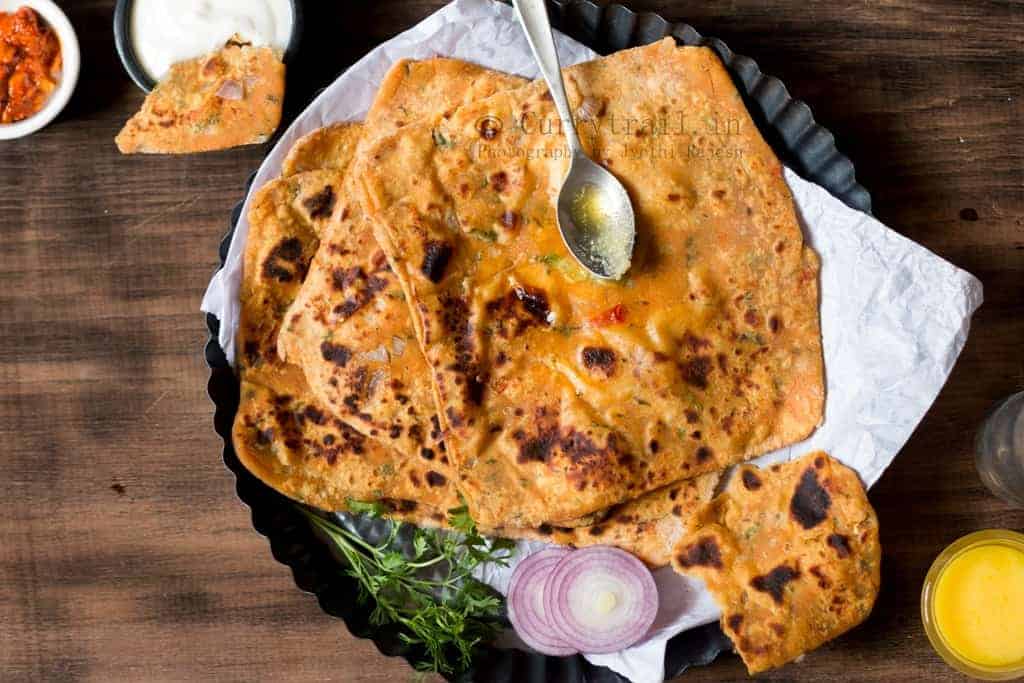 Left over dal paratha