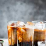 Getting your caffeine fix got so much more better with this guide to how to make the best iced coffee at home. With just 4 ingredients and under 5 minutes(with coffee concentrate ready), this refreshing iced coffee is ready to beat the heat. If you are a coffee lover, then this one is a must try! Forget the gourmet, high on pocket take out coffee, make great tasting iced coffee at home everyday.