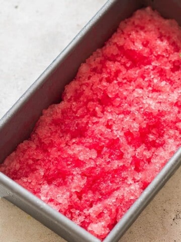 fresh watermelon granita
