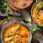 vegetable kurma with poori