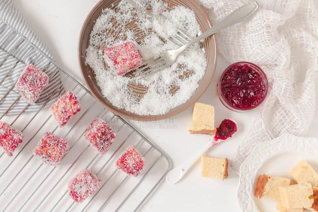 Cherry Lamington