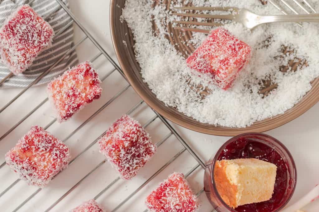 Cherry Lamington