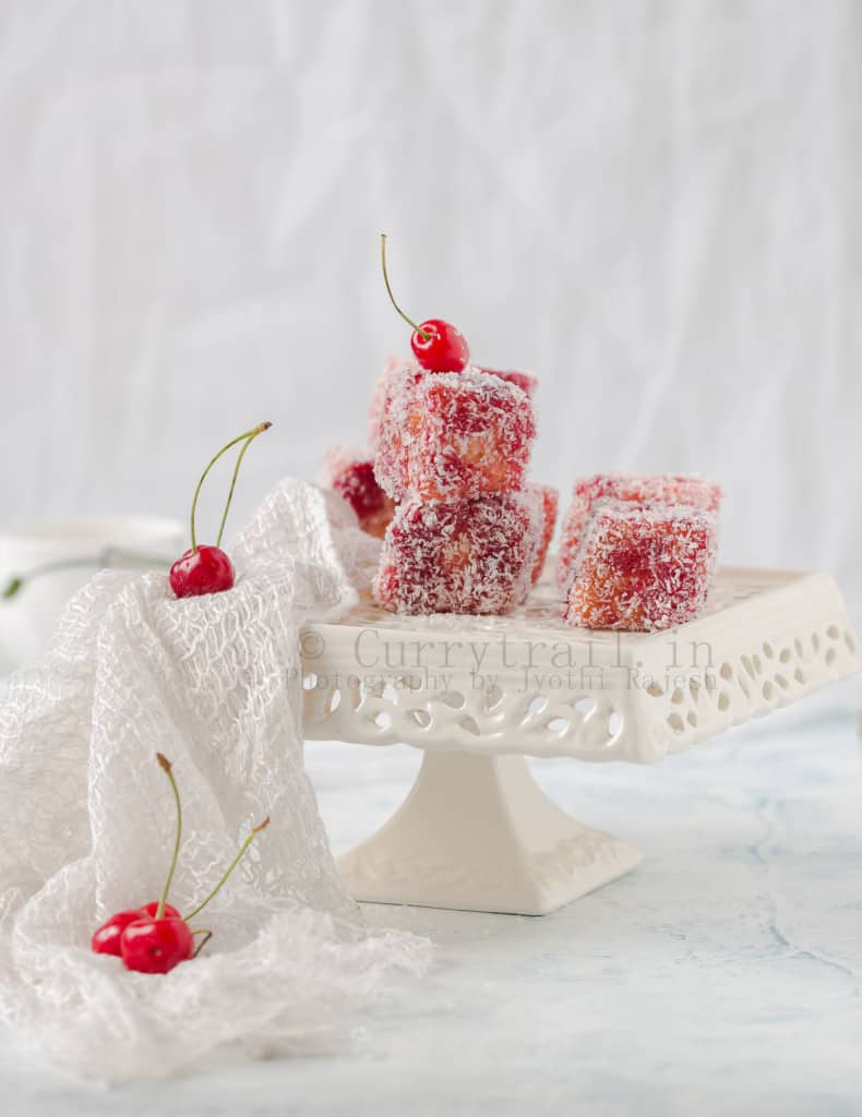 Cherry Lamington