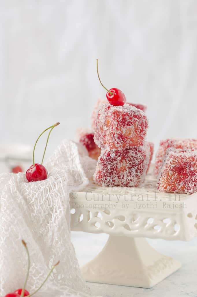 Cherry Lamington