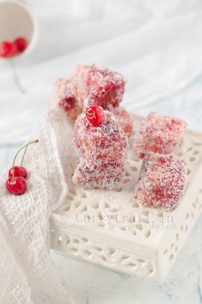 Cherry Lamington