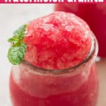 refreshing watermelon granita with text overlay