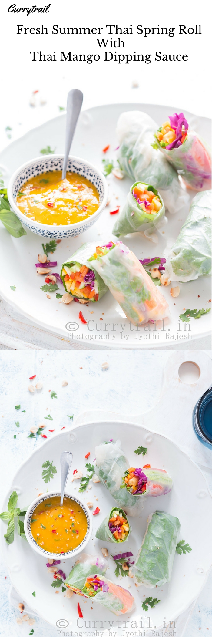 Thai Spring Roll with Thai Mango Dipping Sauce