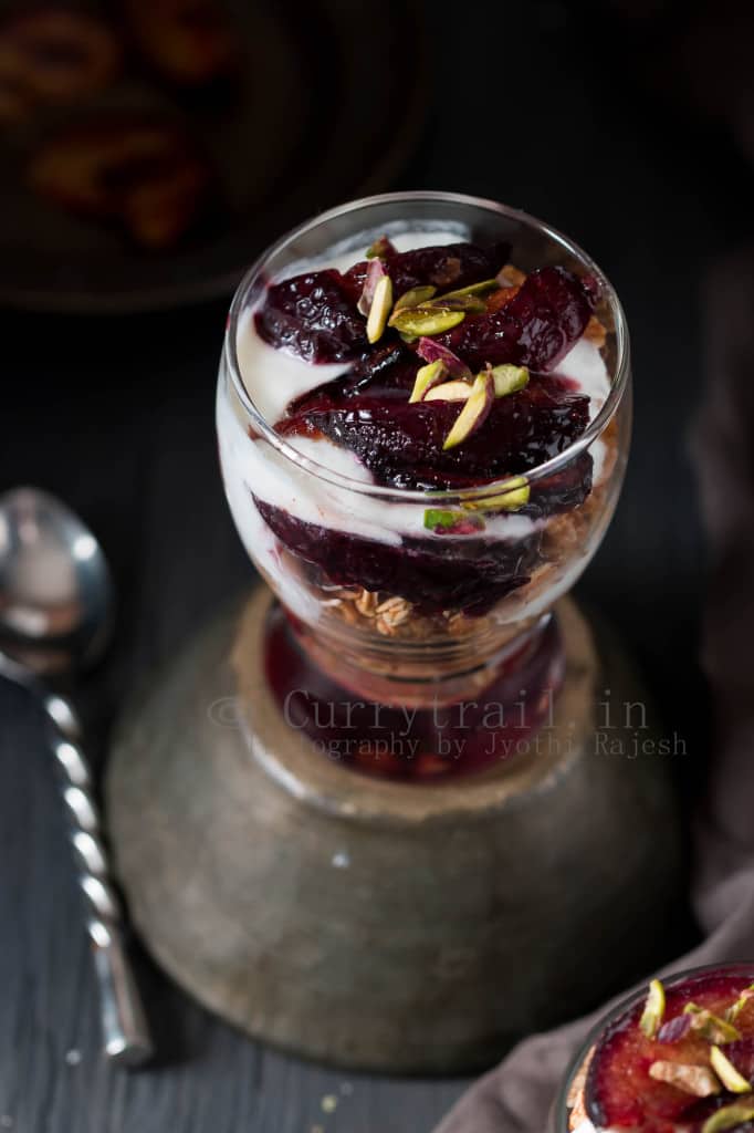 Roasted Plum Breakfast Parfait