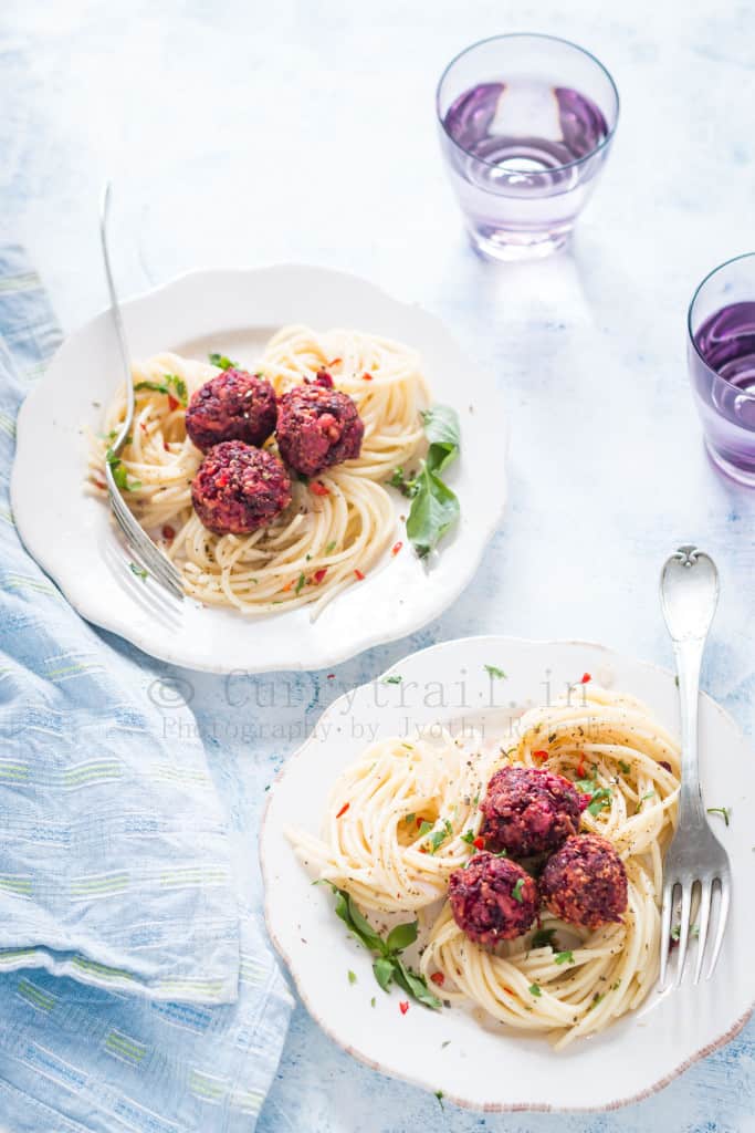 Beetballs Pasta