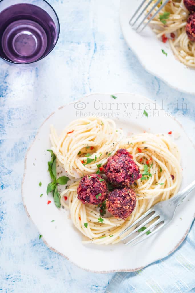 Beetballs Pasta