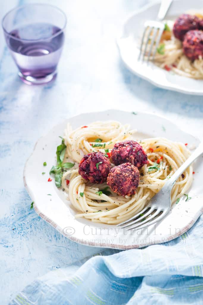 Beetballs Pasta