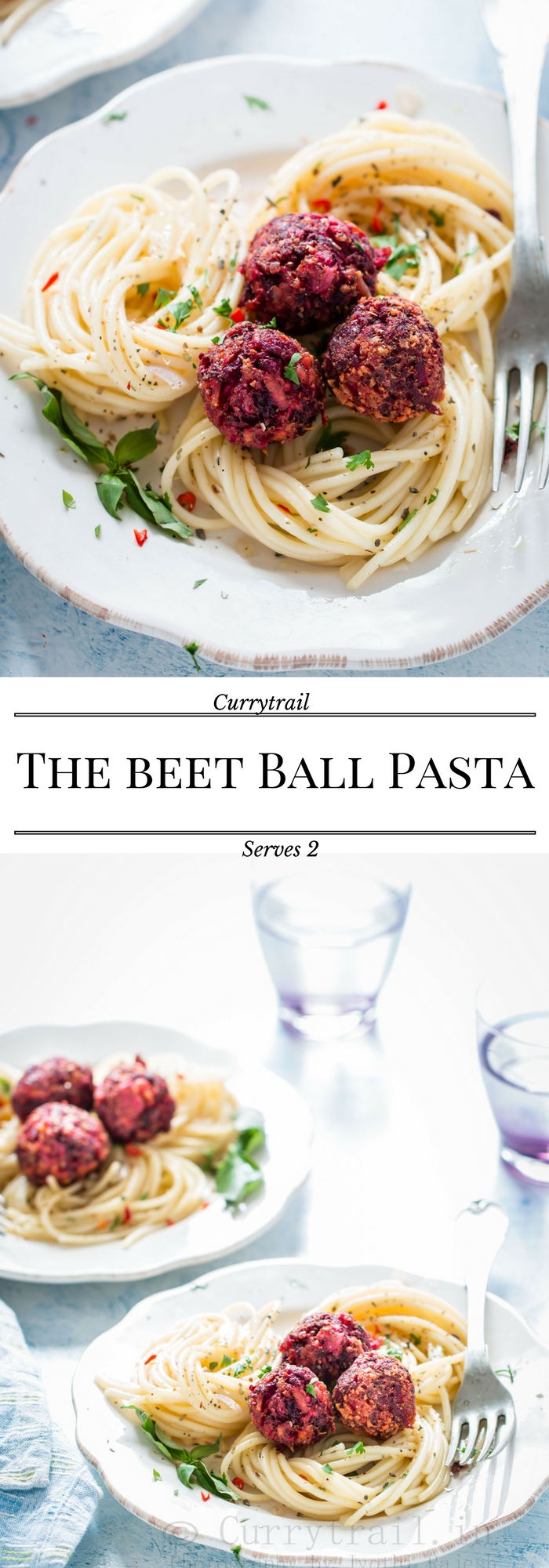 Beetball pasta