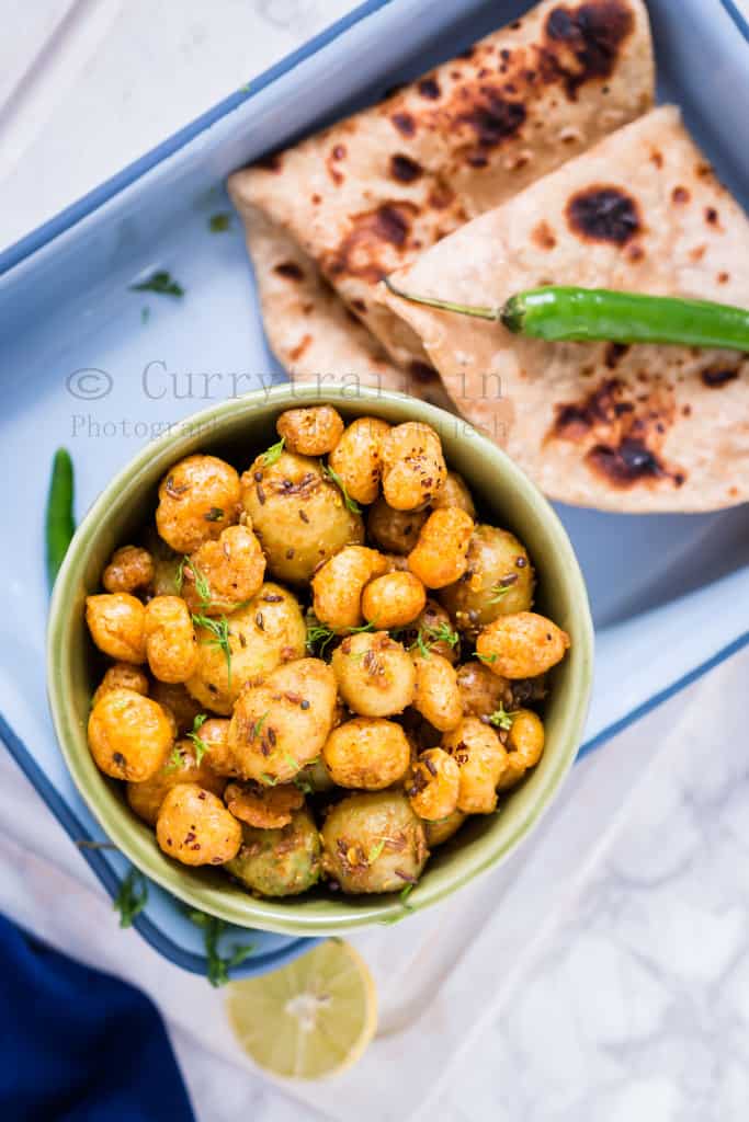 No Onion No Garlic Aloo Makhana Sabzi