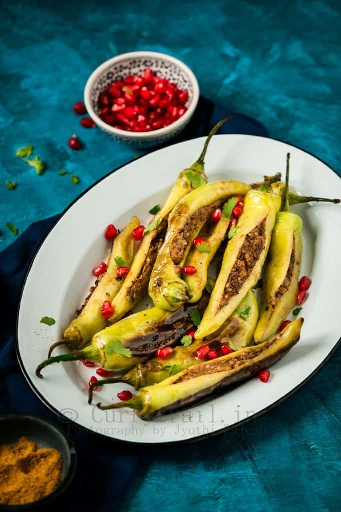 Barith Marchavangun/Kashmiri Stuffed Chilies