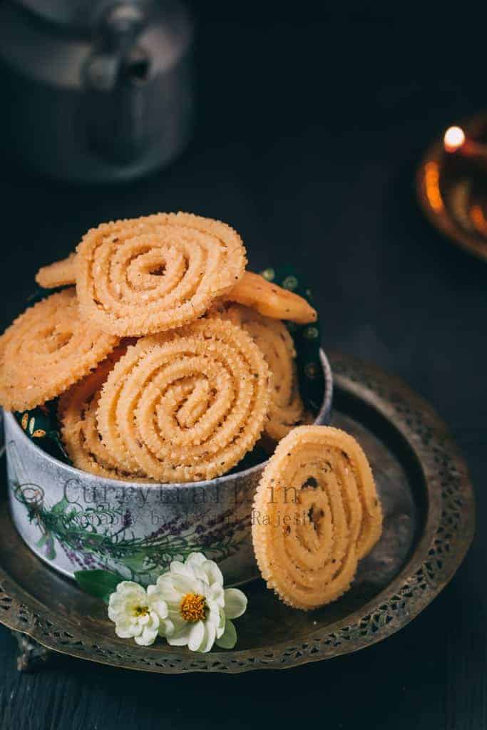 Butter Murukku super crunchy butter murukku served in tin boxes