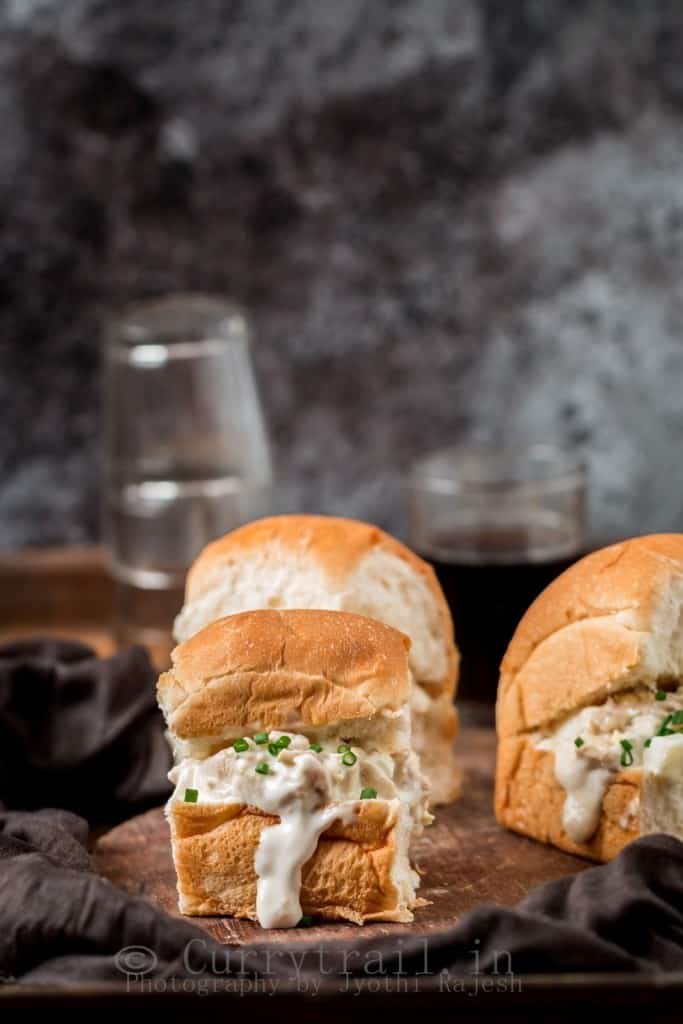 Boiled Egg Cheesy Garlic Mayonnaise Sliders