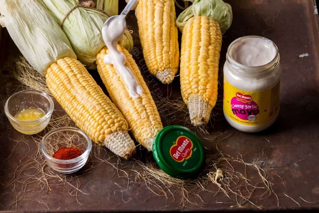 Mexican grilled corn 