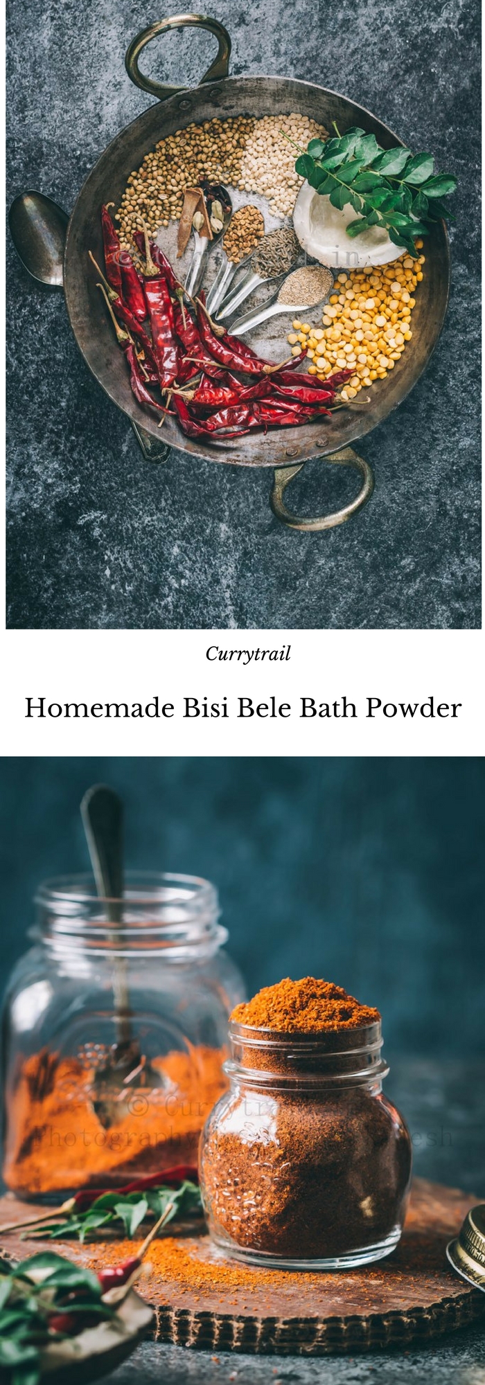 Homemade Bisi Bele Bath Powder