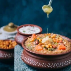 Karnataka special bisi bele bath recipe with ghee