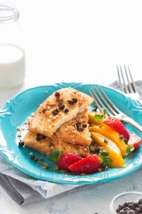 French toast with mangoes