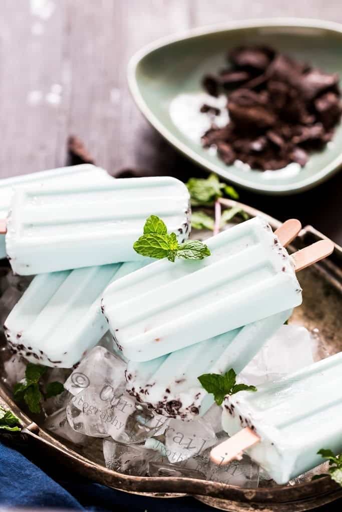 Vegan Chocolate Mint Popsicles _3