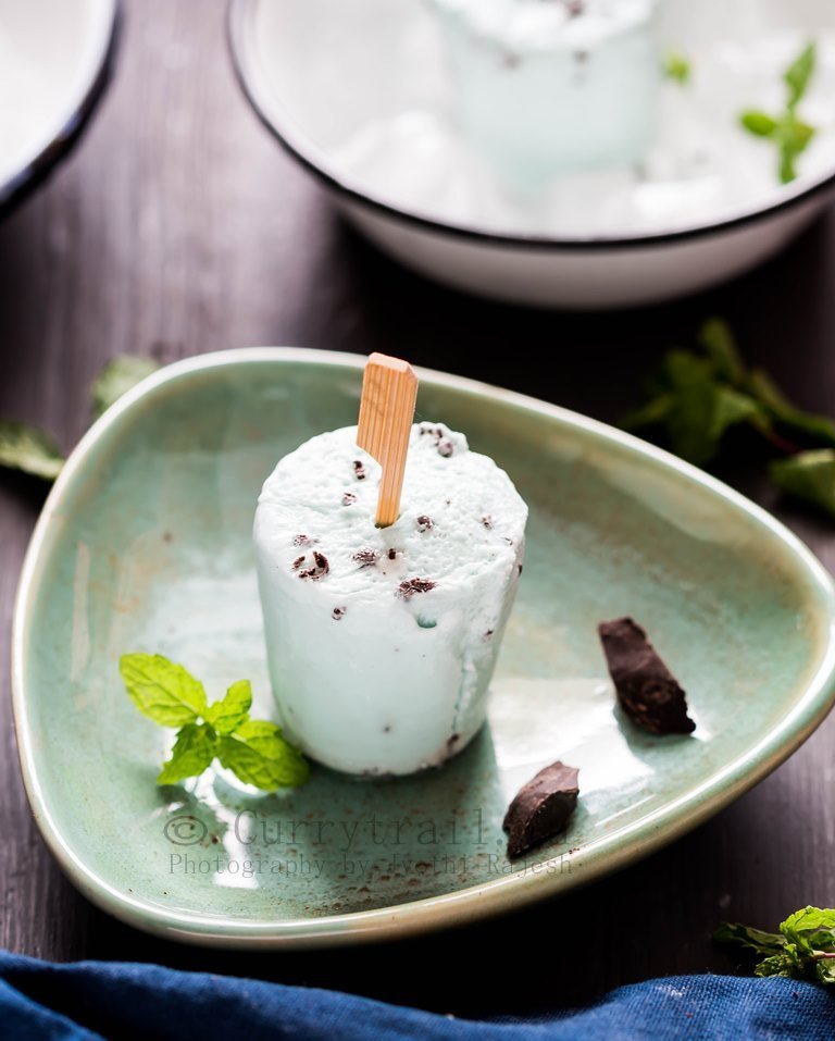 Vegan Chocolate Mint Popsicles _4