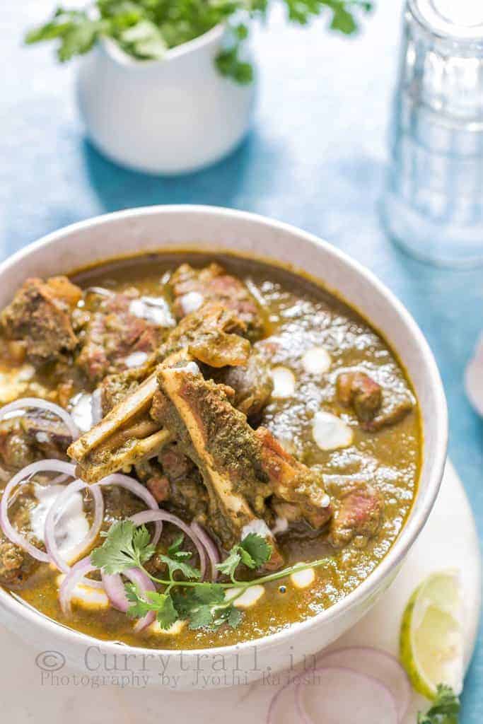 Hariyali Mutton Curry 2
