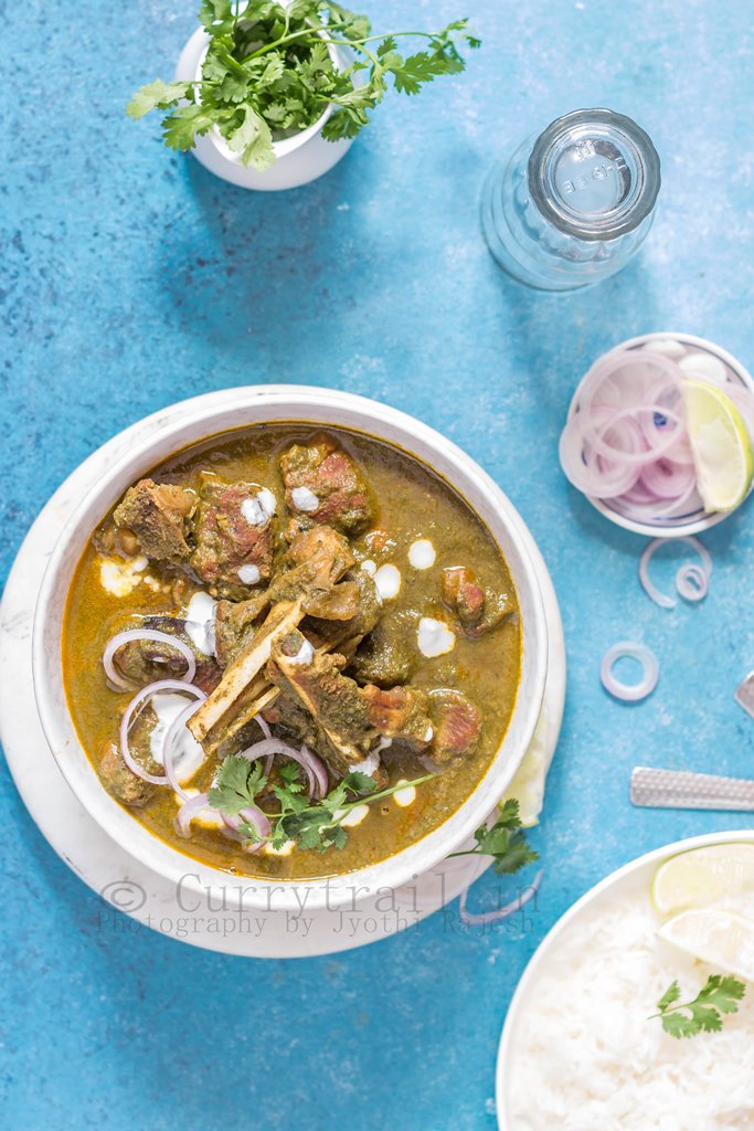 Hariyali Mutton Curry 4