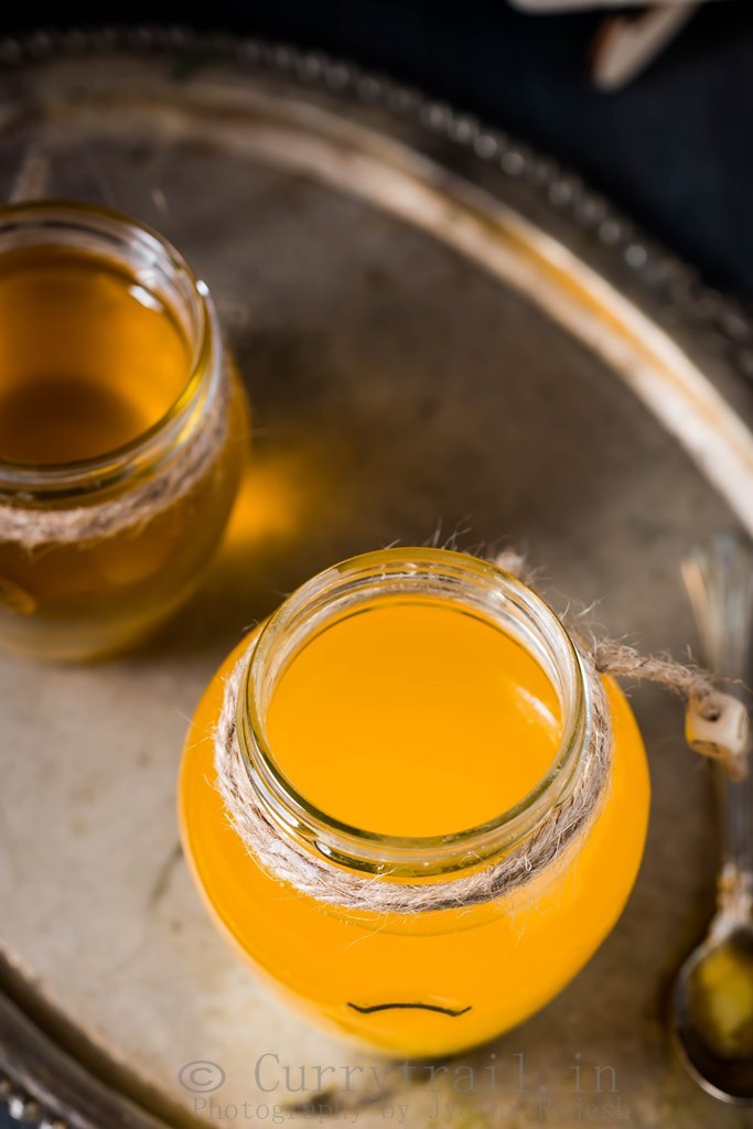 golden liquid homemade ghee recipe