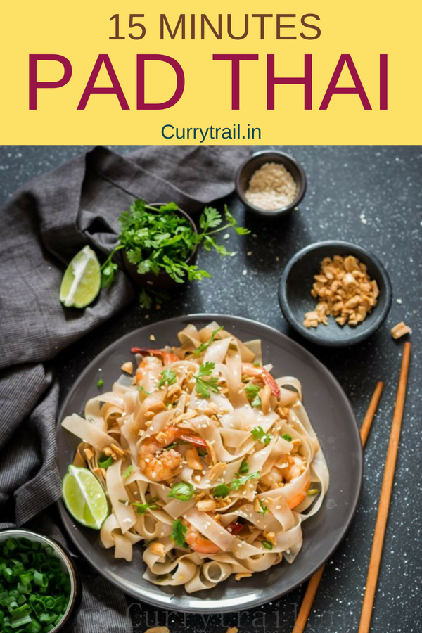 You guys won’t believe how delicious this healthy shrimp pad Thai noodles recipe is! And you know what, you can make it in 15 minutes with all BIG flavors. Fresh, bold flavors from Thai cuisine is to die for. You'll love all the flavors in this Pad Thai!