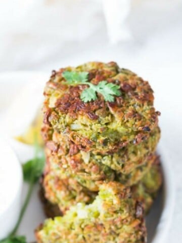 Baked Green Peas Fritters