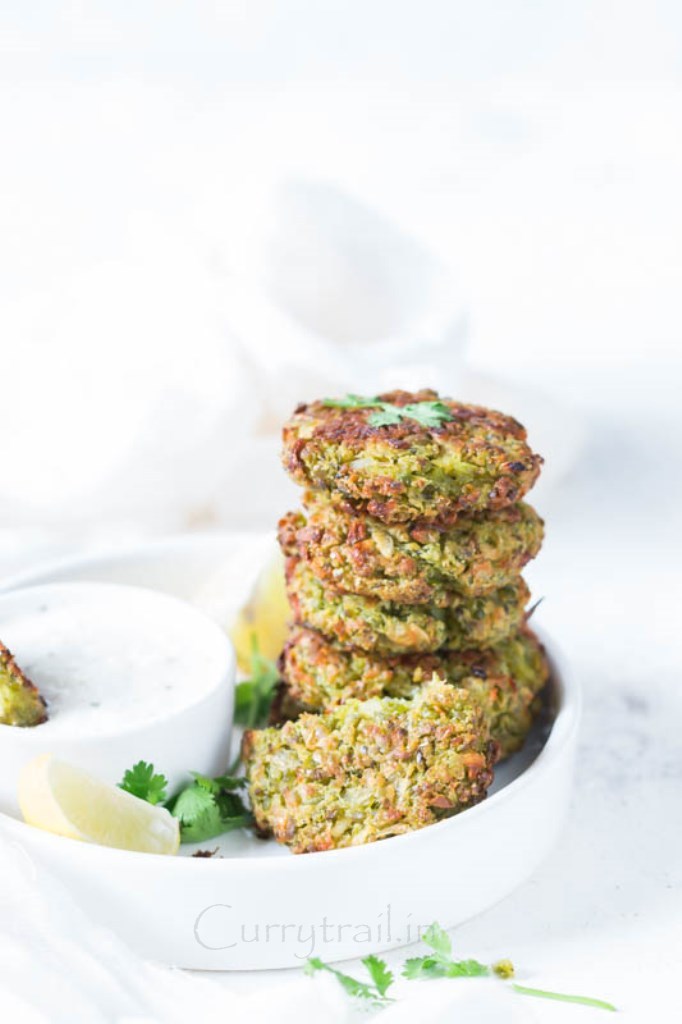 Baked Green Peas Fritters