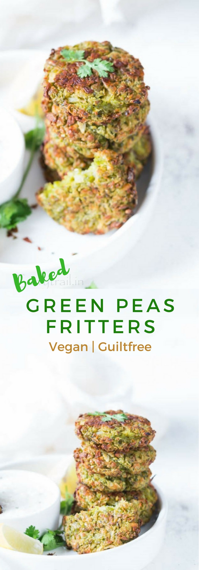 Baked Green Peas Fritters