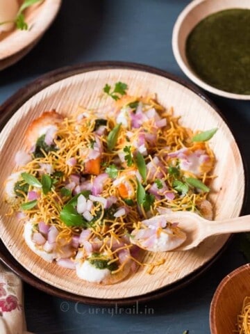 Idli chaat made of left over idlis