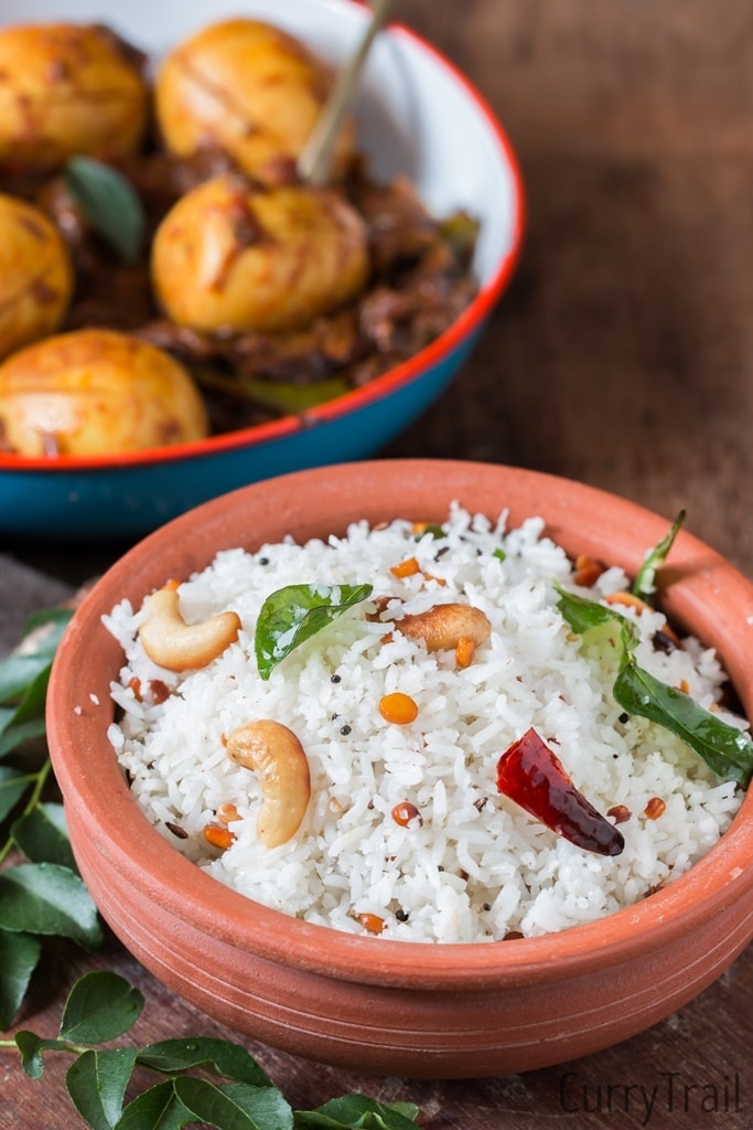 Easy South Indian Coconut Rice Recipe Currytrail