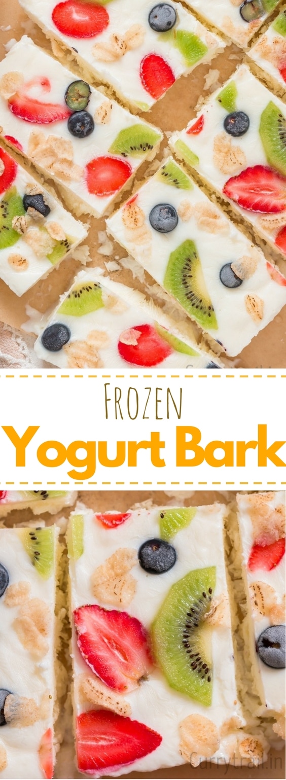This breakfast frozen yogurt bark is quick, effortless summer breakfast/brunch dish. If you want a quick snack that is healthy, indulgence and less fat than this yogurt bark which is studded with fresh fruits and healthy granola will easily fit that bill.