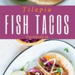 This easy tilapia fish tacos recipe with mango salsa is easy to make and the flavors in it is guaranteed to blow your mind. Are you ready for taco Tuesday? 30 minutes or less on the clock and you have the most delicious homemade tacos dinner to be served for dinner.